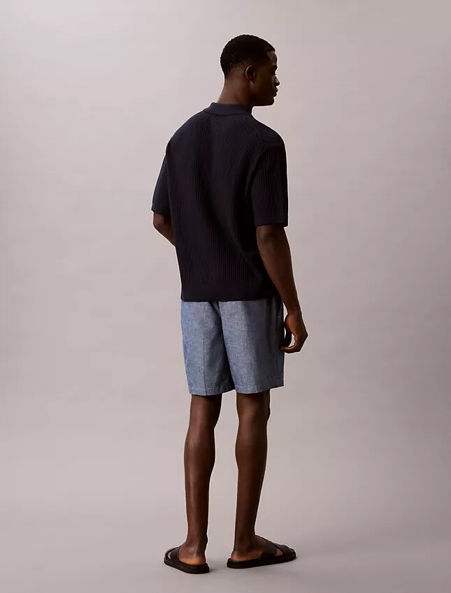 Short en chambray à enfiler Short en chambray à enfiler