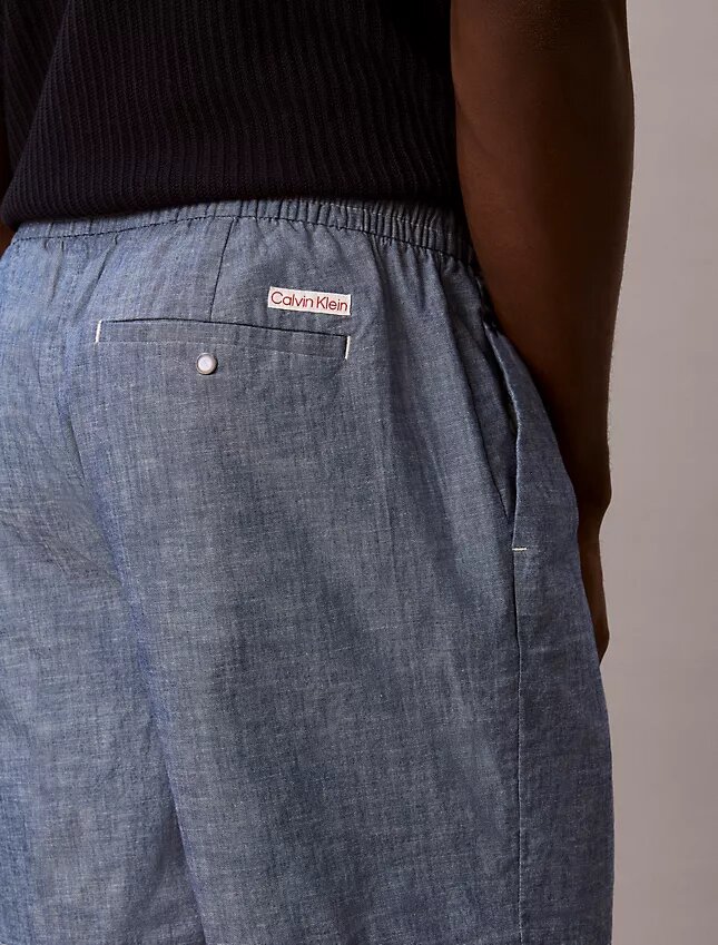 Short en chambray à enfiler Short en chambray à enfiler