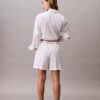 Short en coton avec bandeau logo Short en coton avec bandeau logo
