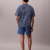 Short en denim mélangé lin à enfiler Short en denim mélangé lin à enfiler