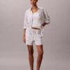 Short en lin et coton à enfiler Short en lin et coton à enfiler