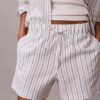 Short en lin et coton à enfiler Short en lin et coton à enfiler