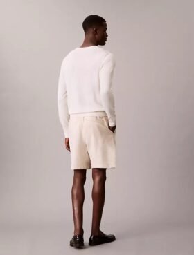 Short en lin et coton à enfiler