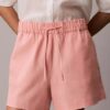 Short en lin et coton à enfiler Short en lin et coton à enfiler