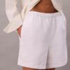 Short en lin et coton à enfiler Short en lin et coton à enfiler