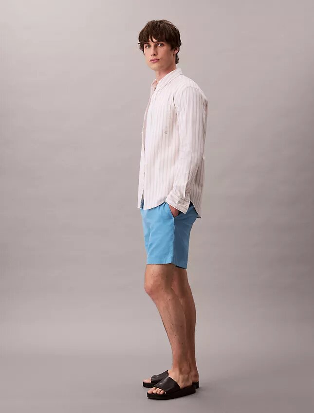Short en lin et coton à enfiler Short en lin et coton à enfiler