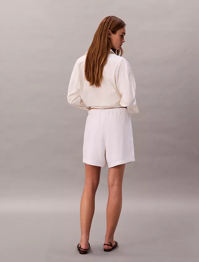 Short en lin et coton à enfiler Short en lin et coton à enfiler