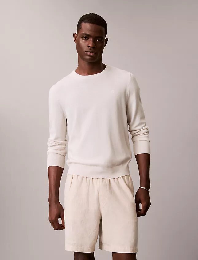 Short en lin et coton à enfiler Short en lin et coton à enfiler
