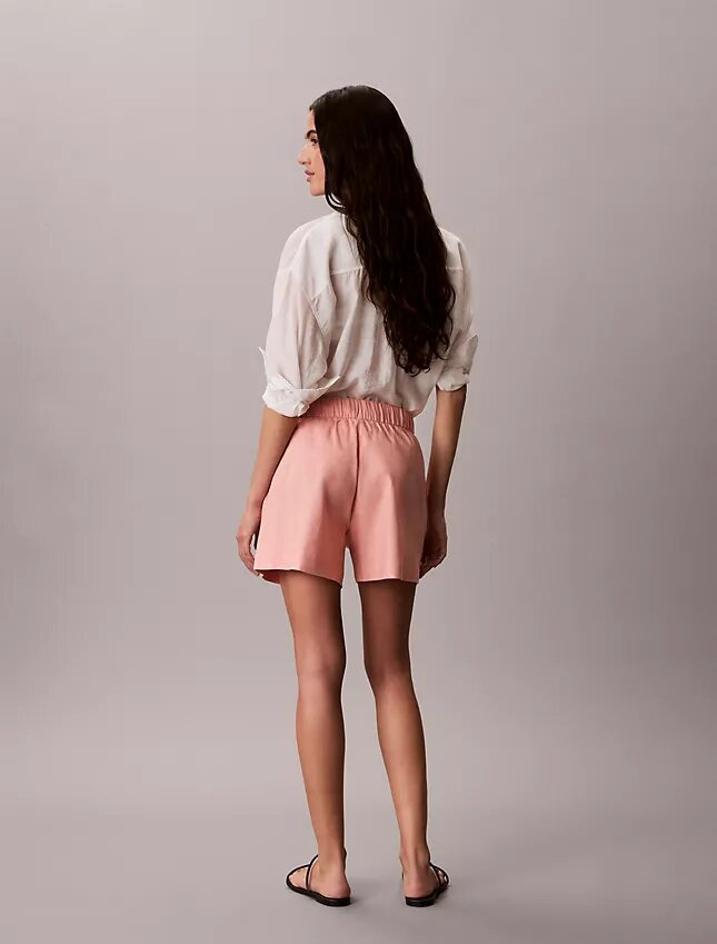 Short en lin et coton à enfiler Short en lin et coton à enfiler