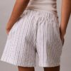 Short en lin et coton à enfiler Short en lin et coton à enfiler