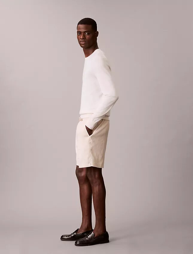 Short en lin et coton à enfiler Short en lin et coton à enfiler
