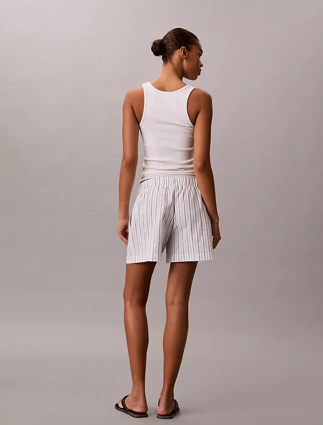 Short en lin et coton à enfiler Short en lin et coton à enfiler