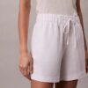 Short en lin mélangé à enfiler Short en lin mélangé à enfiler