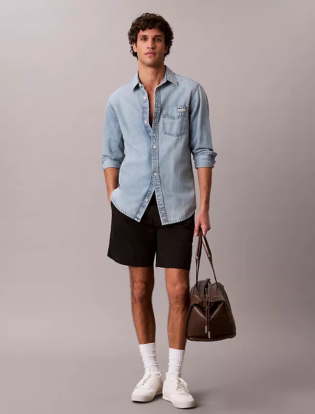 Short en nylon à enfiler avec Monogram Short en nylon à enfiler avec Monogram