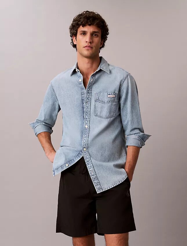 Short en nylon à enfiler avec Monogram Short en nylon à enfiler avec Monogram