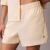 Short en popeline de coton à enfiler Short en popeline de coton à enfiler