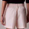Short en popeline de coton à enfiler Short en popeline de coton à enfiler