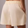 Short en popeline de coton à enfiler Short en popeline de coton à enfiler