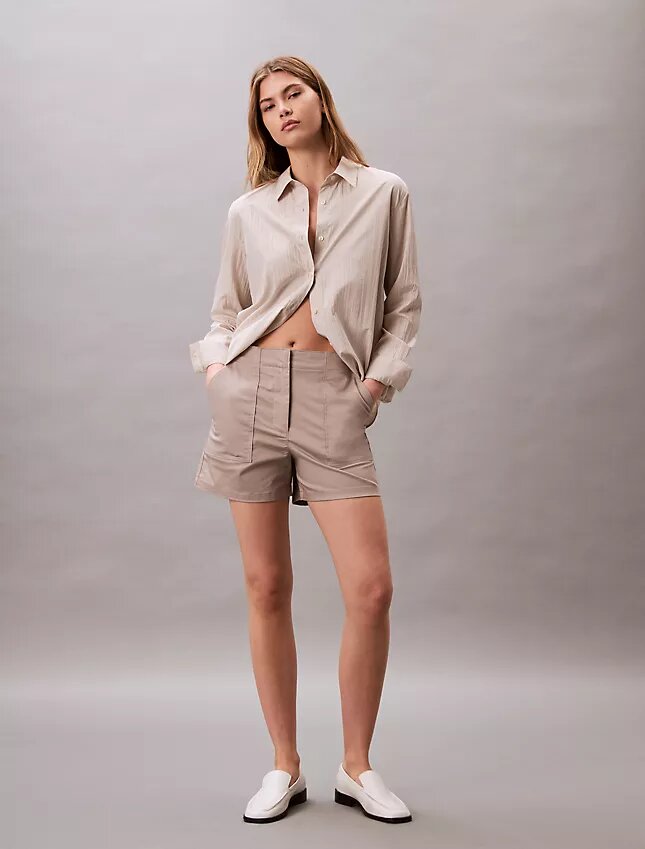 Short en satin de coton Short en satin de coton
