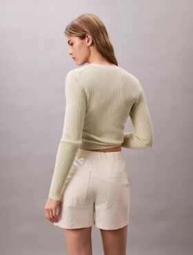 Short en satin de coton