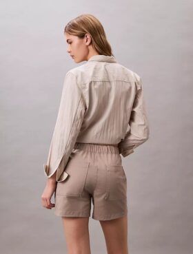 Short en satin de coton