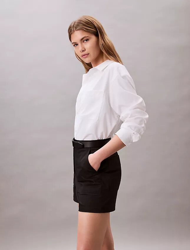 Short en satin de coton Short en satin de coton
