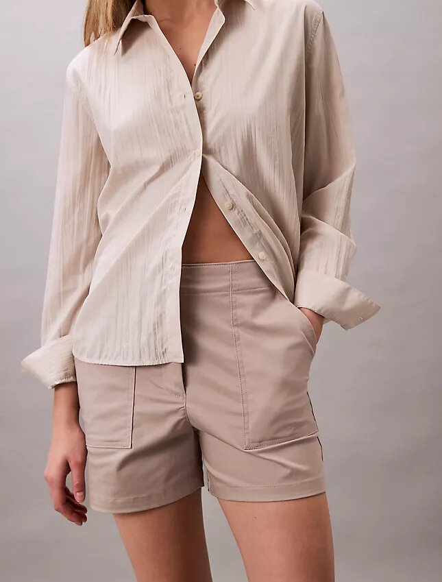 Short en satin de coton Short en satin de coton