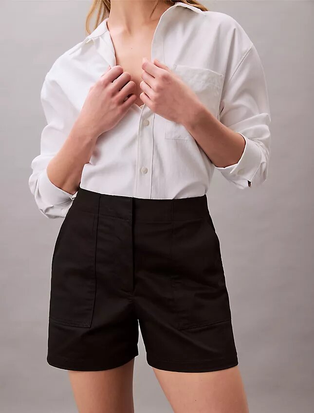 Short en satin de coton Short en satin de coton