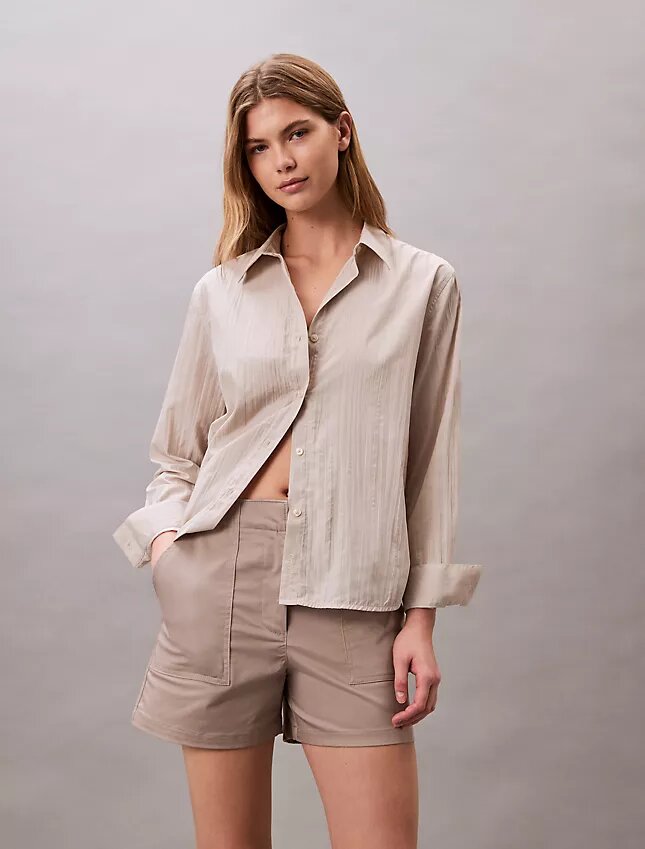 Short en satin de coton Short en satin de coton