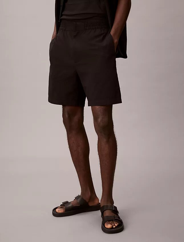 Short en seersucker à enfiler Short en seersucker à enfiler