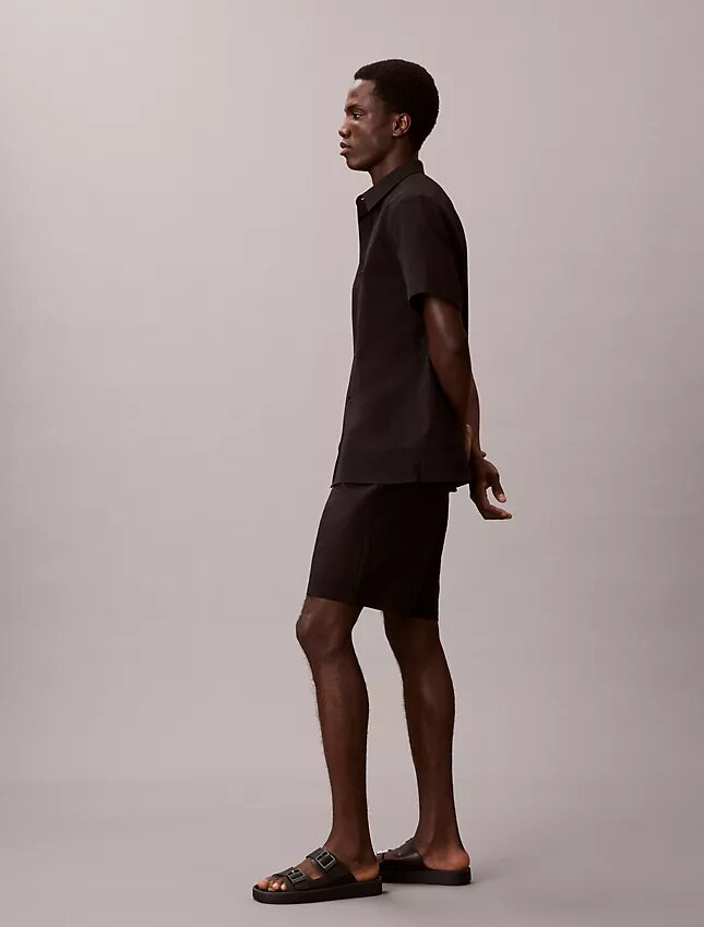 Short en seersucker à enfiler Short en seersucker à enfiler