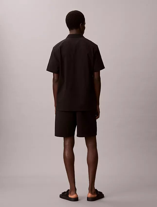 Short en seersucker à enfiler Short en seersucker à enfiler