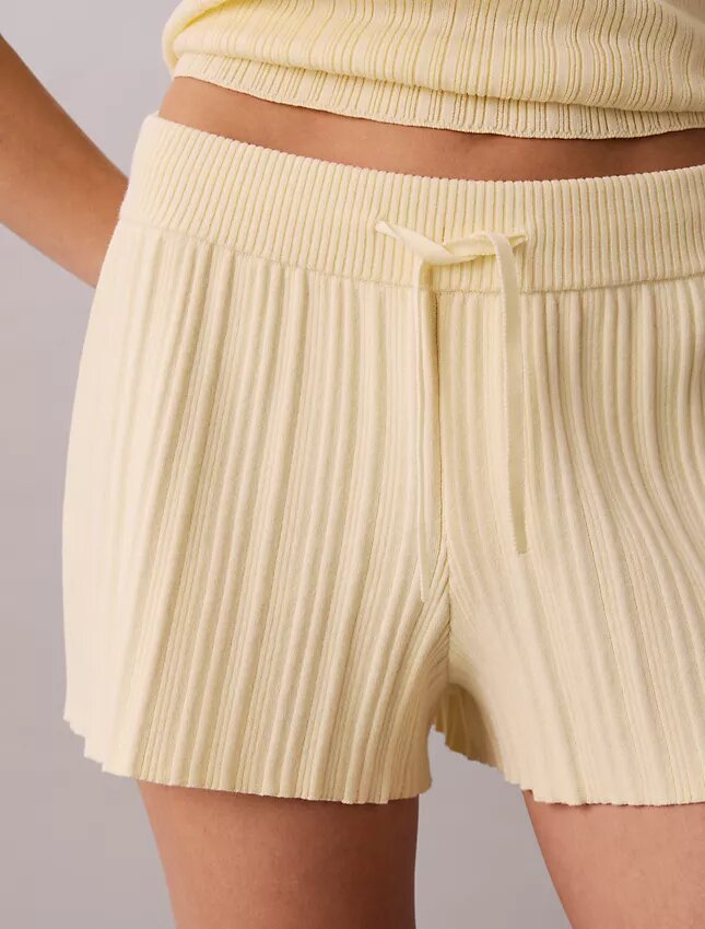 Short à enfiler côtelé Short à enfiler côtelé