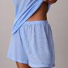 Short léger à enfiler en tricot gaufré