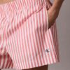 Short rayé en popeline de coton Short rayé en popeline de coton