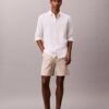 Short à rayures en mélange de lin Short à rayures en mélange de lin