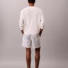 Short à rayures en mélange de lin Short à rayures en mélange de lin