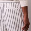 Short à rayures en mélange de lin Short à rayures en mélange de lin