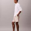 Short à rayures en mélange de lin Short à rayures en mélange de lin