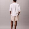 Short à rayures en mélange de lin Short à rayures en mélange de lin