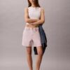 Short taille haute évasé teint en pièce Short taille haute évasé teint en pièce