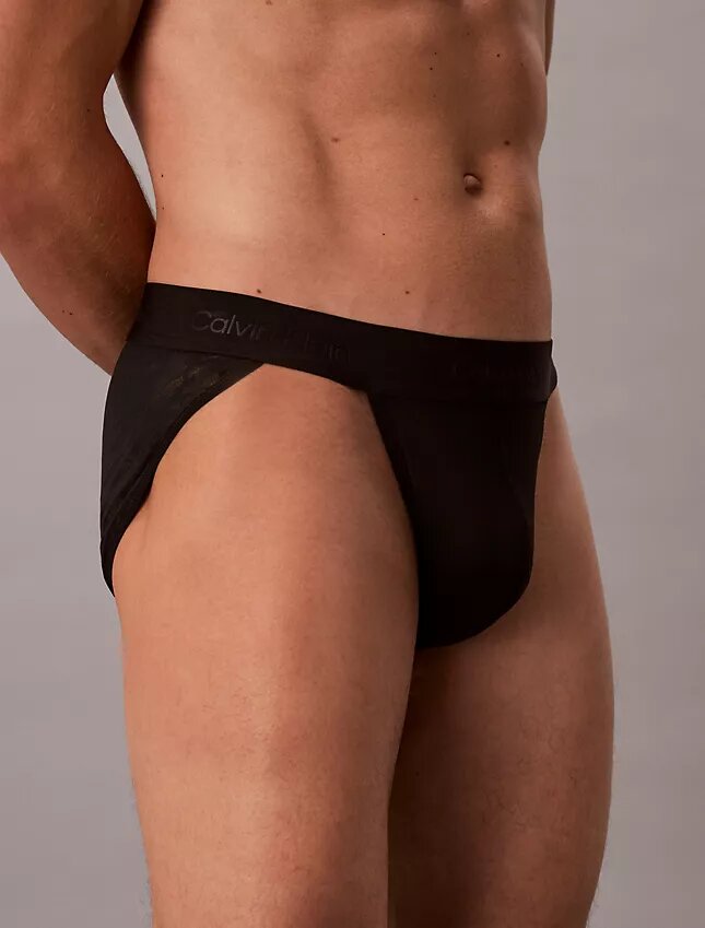 Slip de sport en microfibre et dentelle Slip de sport en microfibre et dentelle
