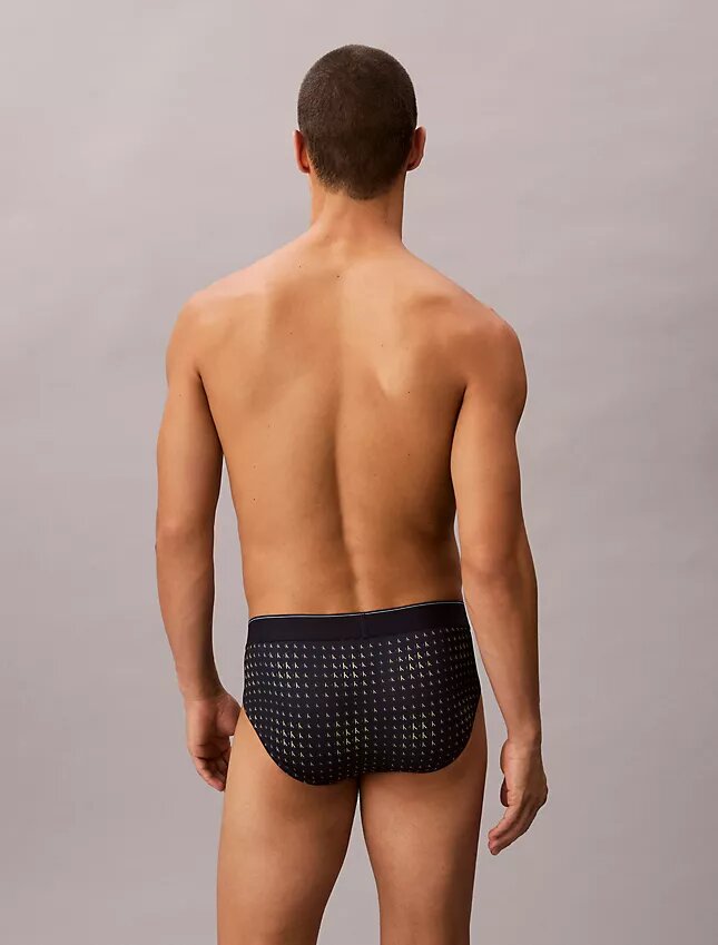 Slip taille basse en microfibre extensible avec motif Monogram Slip taille basse en microfibre extensible avec motif Monogram