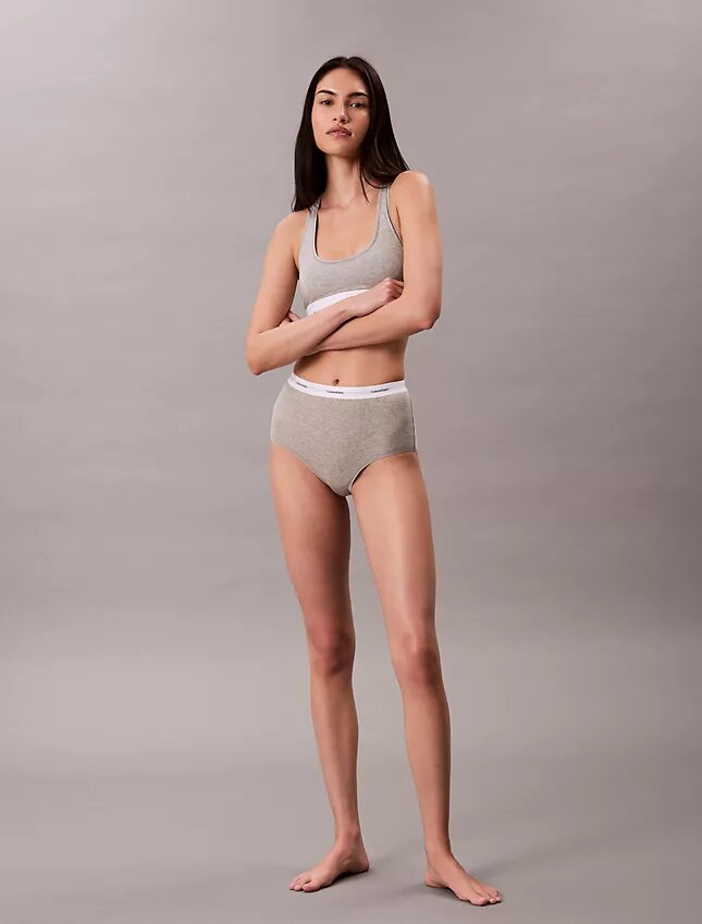 Slip taille haute en Cotton Stretch côtelé Slip taille haute en Cotton Stretch côtelé