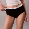 Slip taille haute en Cotton Stretch côtelé Slip taille haute en Cotton Stretch côtelé