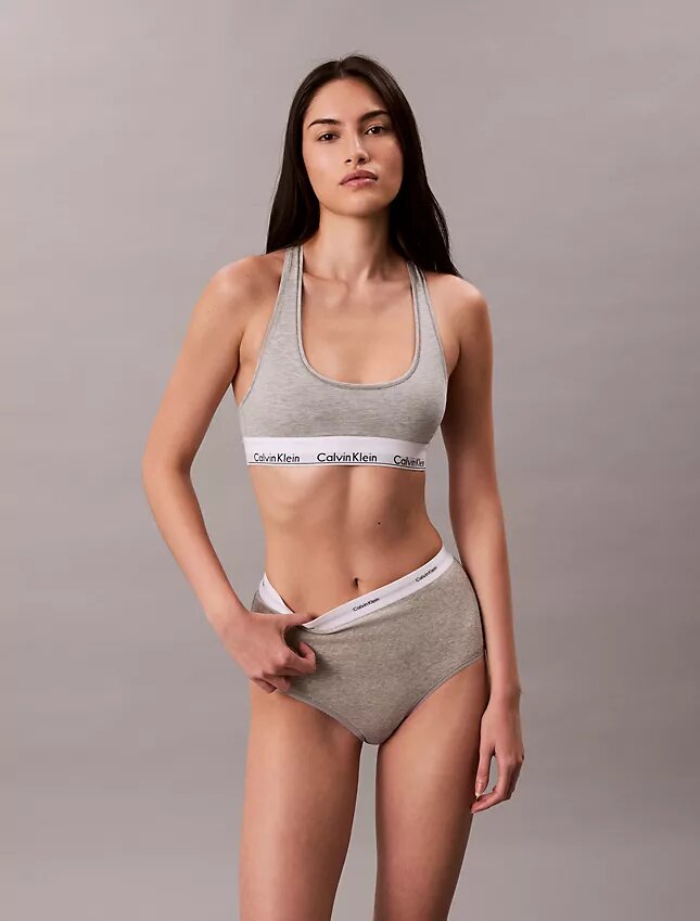 Slip taille haute en Cotton Stretch côtelé Slip taille haute en Cotton Stretch côtelé