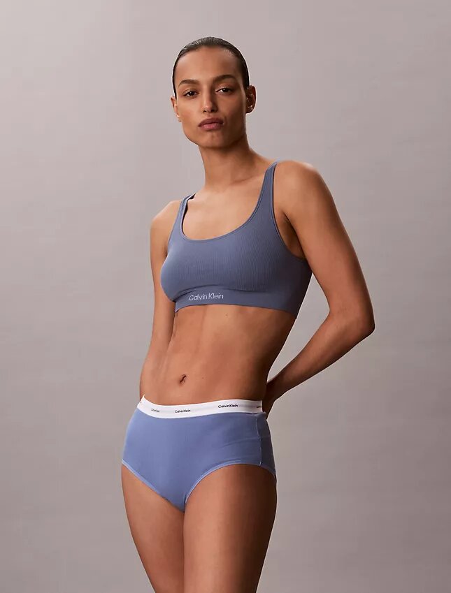 Slip taille haute en Cotton Stretch côtelé Slip taille haute en Cotton Stretch côtelé