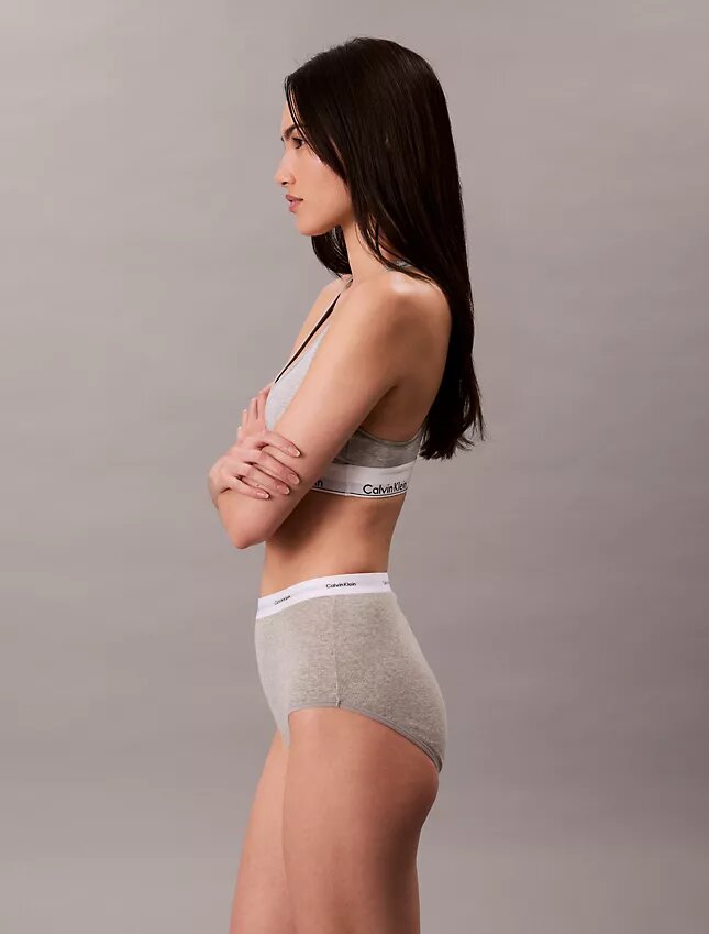 Slip taille haute en Cotton Stretch côtelé Slip taille haute en Cotton Stretch côtelé