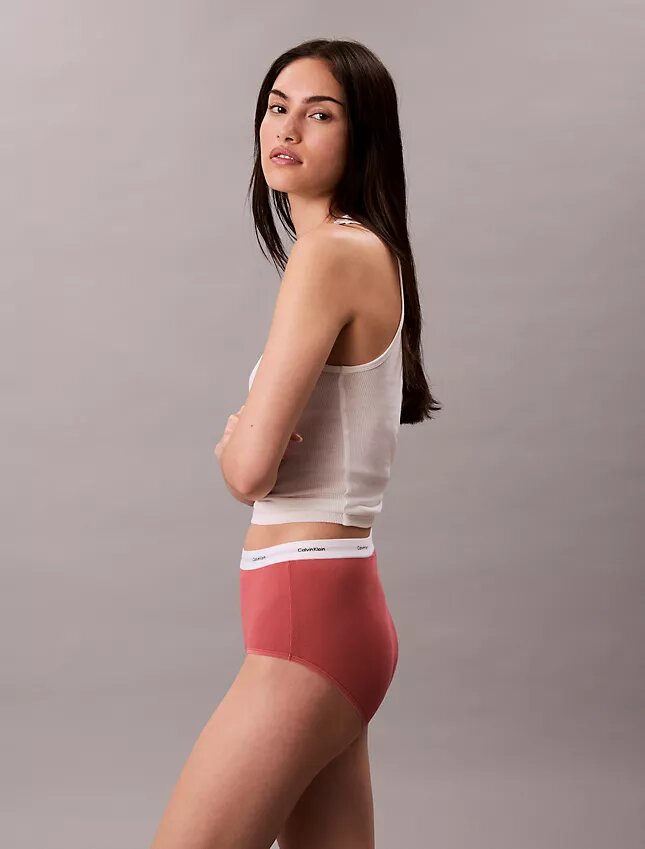 Slip taille haute en Cotton Stretch côtelé Slip taille haute en Cotton Stretch côtelé