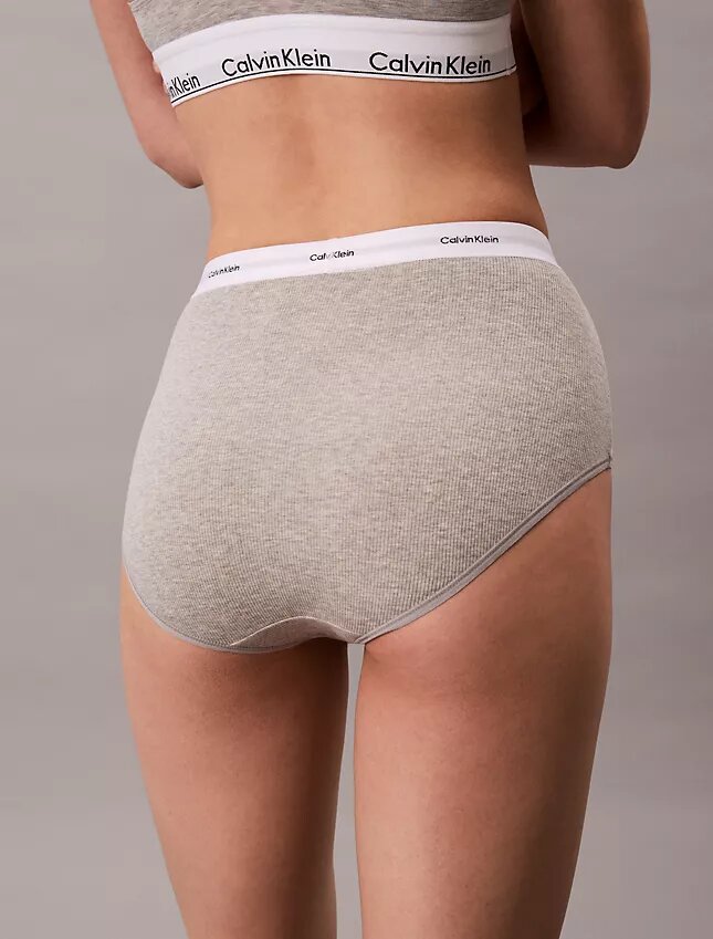 Slip taille haute en Cotton Stretch côtelé Slip taille haute en Cotton Stretch côtelé
